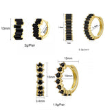 Women's CZ Zircon Dripping Hoop Earrings