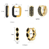 Women's CZ Zircon Dripping Hoop Earrings