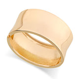 Brushed Plated Cuff Bracelet for Women Chunky Metal Bangle