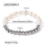 Youthway Stainless Steel Freshwater Pearl Bracelet Waterproof Jewelry