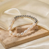 Youthway Stainless Steel Freshwater Pearl Bracelet Waterproof Jewelry