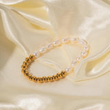 Youthway Stainless Steel Freshwater Pearl Bracelet Waterproof Jewelry