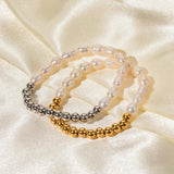 Youthway Stainless Steel Freshwater Pearl Bracelet Waterproof Jewelry