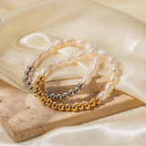 Youthway Stainless Steel Freshwater Pearl Bracelet Waterproof Jewelry