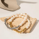 Youthway Stainless Steel Freshwater Pearl Bracelet Waterproof Jewelry