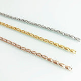 Rose Plated CZ Magnetic Wristband for Women Health