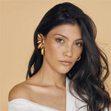 Chunky Stainless Steel Tube Hollow Earrings for Women