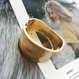 Wide Bangles Minimalist Alloy Bracelets for Women Accessories