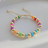 Colorful Heishi Bracelet for Women, Boho Beach Style