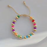 Colorful Heishi Bracelet for Women, Boho Beach Style