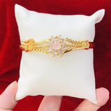Flower Charm Bangle for Women's Daily Wear
