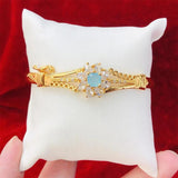 Flower Charm Bangle for Women's Daily Wear