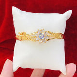 Flower Charm Bangle for Women's Daily Wear