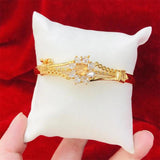 Flower Charm Bangle for Women's Daily Wear
