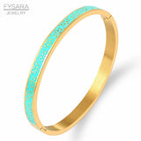 Floral Resin Enamel Bangles for Women
