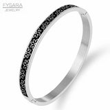 Floral Resin Enamel Bangles for Women
