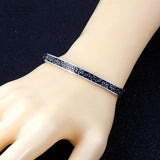 Floral Resin Enamel Bangles for Women