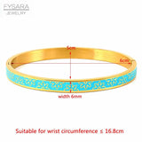 Floral Resin Enamel Bangles for Women