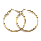 10pcs Stainless Steel Round Circle Hoop Earrings DIY Jewelry Making