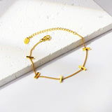 Stainless Steel Link Chain Bangle Bracelet for Women