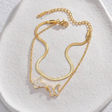 Stainless Steel Butterfly Bracelet for Women