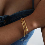 Vintage Snake Chain Rope Bracelet for Women Boho Multi-Layer Jewelry