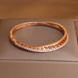 Crystal Open Bangle Bracelets for Women