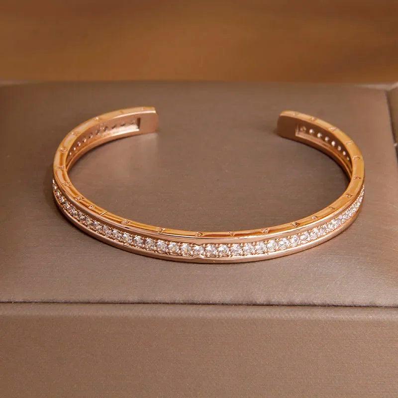 Classic Crystal Style Open Bangles & Bracelets for Women