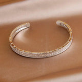 Classic Crystal Style Open Bangles & Bracelets for Women