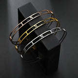 Customized Name Personalized Bracelets Stainless Steel Cuff Bangle