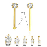 20 Pcs CZ Crystal Nose Studs Nose Rings Body Jewelry Nose Bone