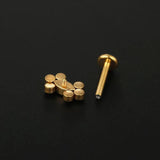 F136 G23 Titanium Bat Horse Eye Lip Stud Earring 16g
