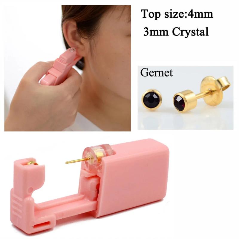 6PCS 24K Plating DolphinMishu Piercing Gun with Stud
