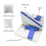 Ear Piercing Gun Tool Set 98pcs Ear Studs Professional Steel
