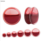 2pcs 6-25mm Acrylic Ear Hollow Tunnel Plugs Single Flared Ear Gauges