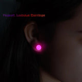 LED Luminous Earrings Magnet Non Pierced Pop Flash Earrings Couples Bar Concert