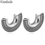 Vankula 2PCS 316 Fan-Shaped Ear Tunnels Piercing Studs
