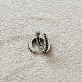 SODROV Zircon Hoop Earring Classic Gothic Women's Accessories