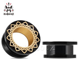 Stainless Steel Heart-shaped Petal Ear Plugs 2PCS