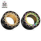 Stainless Steel Heart-shaped Petal Ear Plugs 2PCS