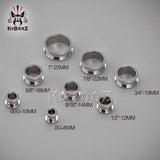 Stainless Steel Screw Gauges Stretchers Earrings 2PCS