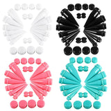 24pcs Large Size Ear Gauge Kit Acrylic Taper Plug Tunnel Set 10mm-20mm