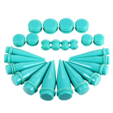24pcs Large Size Ear Gauge Kit Acrylic Taper Plug Tunnel Set 10mm-20mm