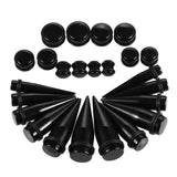 24pcs Large Size Ear Gauge Kit Acrylic Taper Plug Tunnel Set 10mm-20mm
