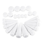 24pcs Large Size Ear Gauge Kit Acrylic Taper Plug Tunnel Set 10mm-20mm
