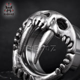 Stainless Steel Skull Expander Gauges Earrings 2PCS