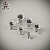 Shark Gauges Stainless Steel Ear Tunnels Plugs Expander Piercing Body Jewelry