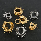 2 PCS Stainless Steel Plugs Expander 8mm-25mm Ear Gauges Earrings