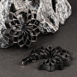 Vanku Stainless Steel Flower Ear Weight Plug Body Piercing Jewelry