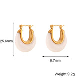 Multi-color Acrylic Hoop Earrings for Women